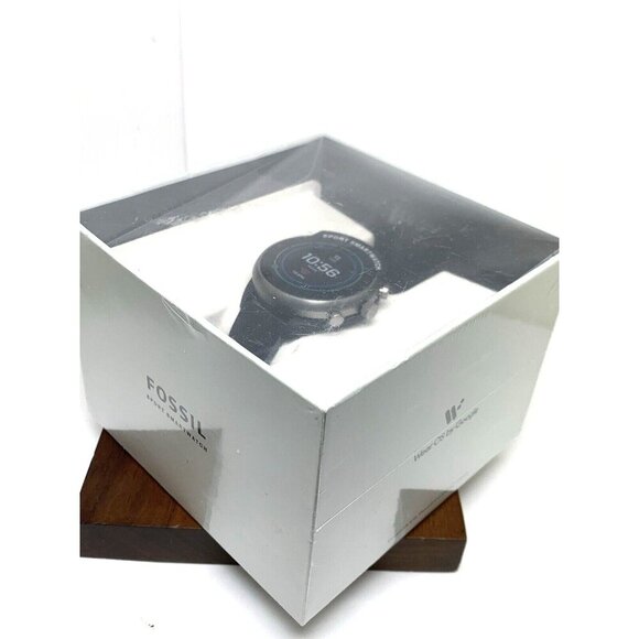 Fossil Women's Watch FTW6024 Smartwatch Aluminum Gray Black Rubber Band 41mm - Picture 3 of 7